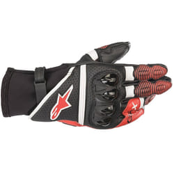 Alpinestars GP X V2 Guanti Moto, nero-bianco-rosso, dimensione XL