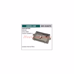 SCATOLA INTERNA FILTRO ARIA COMPATIBILE CON: SOFFIATORE MODELLI: GB 650 ANNO 2009 MOTORE 1E46FP-3 GREEN LINE Codice:016679 Co ...