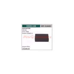 SPUGNA FILTRO ARIA COMPATIBILE CON: SOFFIATORE MODELLI: GB 650 ANNO 2009 MOTORE 1E46FP-3 125X80X30 GREEN LINE Codice:016683 C ...