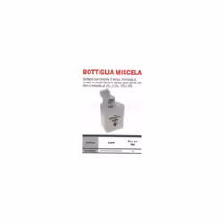 BOTTIGLIA PER MISCELA 2 TEMPI permette di creare in modo facile e veloce poco più di un litro di miscela al 2% 2,5% 3% 4% COD ...