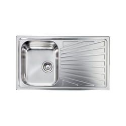 CM - Lavello cometa 86x50 1 vasca destra+ gocciolatoio acciaio inox