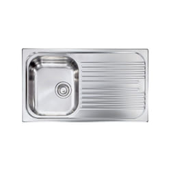 Lavello atlantic 86X50 1 vasca destra+ gocciolatoio acciaio inox