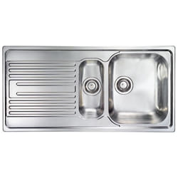 CM Atlantic 100 x 50 2V welded bowl Lavello montato su piano Rettangolare Acciaio inox