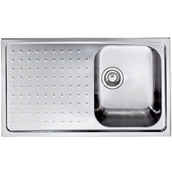CM Punto plus 86 x 50 1V Lavello ad incasso Rettangolare Acciaio inox