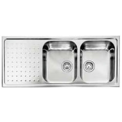 CM Punto plus 116 x 50 2V Lavello ad incasso Rettangolare Acciaio inox