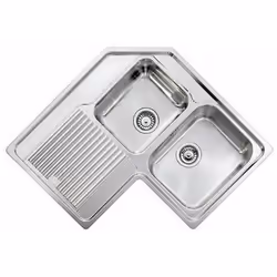 CM Zenith 83x83 2V Lavello ad incasso Angolo Acciaio inox