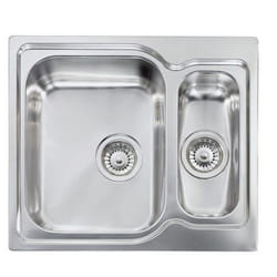 CM Matico 58 x 50 2V Lavello ad incasso Quadrato Acciaio inox