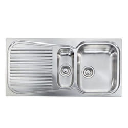 CM Matico 100 x 50 2V Lavello ad incasso Rettangolare Acciaio inox