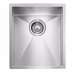 CM filoquadra 39 x 45, Lavello ad incasso, Rettangolare, Acciaio inox, Acciaio inox, 1 ciotole, Rettangolare
