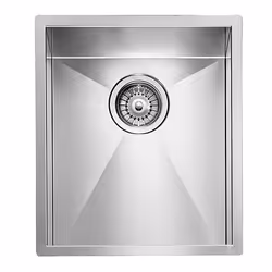 CM filoquadra 39 x 45 x 5, Lavello ad incasso, Rettangolare, Acciaio inox, Acciaio inox, 1 ciotole, Rettangolare
