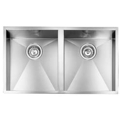 CM filoquadra 77 x 45 2V Lavello ad incasso Rettangolare Acciaio inox