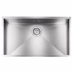 CM filoquadra 77 x 45, Lavello montato su piano, Rettangolare, Acciaio inox, Acciaio inox, 1 ciotole, Quadrato