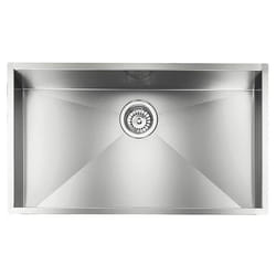 CM filoquadra 77 x 45 Lavello montato su piano Rettangolare Acciaio inox