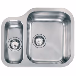 CM cinzia 57,7 x 47 2V Lavello sottopiano Rettangolare Acciaio inox