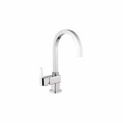Miscelatore "ACQUAMIX", con canna piatta girevole, ghiera Ø mm50, cromato