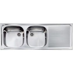CM Aurora 116 x 42 2V Lavello ad incasso Rettangolare Acciaio inox