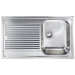 CM Zenith plus 86 x 50 1V Lavello montato su piano Rettangolare Acciaio inox
