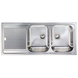 CM Zenith plus 116 x 50 2V Lavello montato su piano Rettangolare Acciaio inox