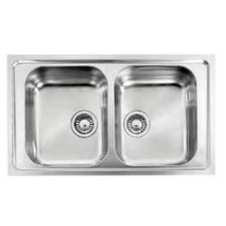 CM Zenith 210 86 x 50 2V Lavello ad incasso Rettangolare Acciaio inox