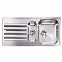 CM Zenith 210 100 x 50 1V, Lavello ad incasso, Rettangolare, Acciaio inox, Acciaio inox, 2 ciotole, Quadrato