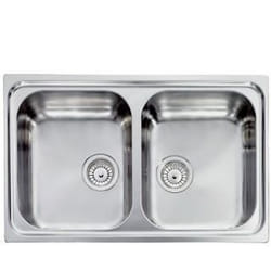 CM Zenith 79 x 50 2V Lavello ad incasso Rettangolare Acciaio inox