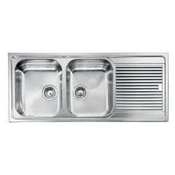 CM Zenith 116 x 50 2V Lavello ad incasso Rettangolare Acciaio inox
