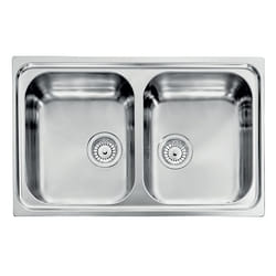 CM Zenith 79x50 2V Lavello ad incasso Rettangolare Acciaio inox