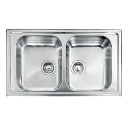 CM Zenith 86x50 2V Lavello ad incasso Rettangolare Acciaio inox