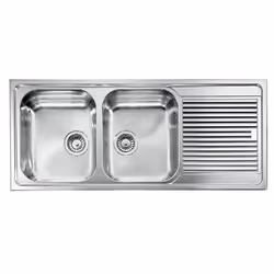 CM Zenith 116x50 2V Lavello ad incasso Rettangolare Acciaio inox - Vista aggiuntiva 2