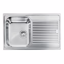 CM Zenith 79x50 1V, Lavello ad incasso, Rettangolare, Acciaio inox, Acciaio inox, 1 ciotole, Rettangolare