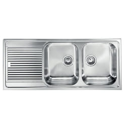 CM Zenith 116x50 2V Lavello ad incasso Rettangolare Acciaio inox