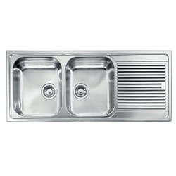 CM Zenith 116x50 2V Lavello ad incasso Rettangolare Acciaio inox