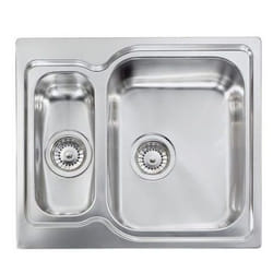 CM Matico 58 x 50 2V Lavello ad incasso Quadrato Acciaio inox