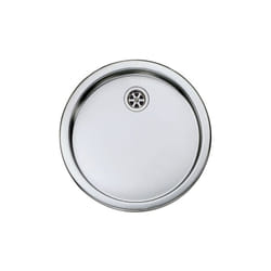 Lavello cinzia rotondo Ø45 1 vasca acciaio inox