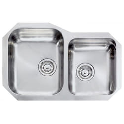 CM cinzia 73,2 x 48 2V Lavello sottopiano Rettangolare Acciaio inox