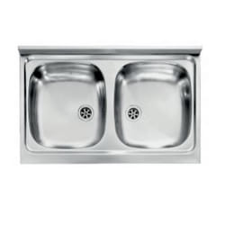 CM mondial 80 x 50 2V Lavello ad incasso Rettangolare Acciaio inox