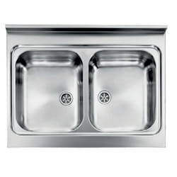 CM Rossana 80x60 2V Lavello ad incasso Rettangolare Acciaio inox
