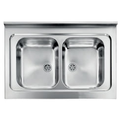CM Rossana 90x60 2V Lavello ad incasso Rettangolare Acciaio inox