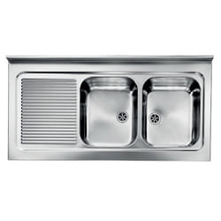 CM Rossana 120x60 2V Lavello ad incasso Rettangolare Acciaio inox