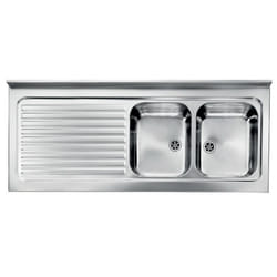 CM Rossana 150x60 2V Lavello ad incasso Rettangolare Acciaio inox