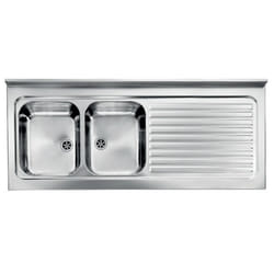 CM Rossana 150x60 2V Lavello ad incasso Rettangolare Acciaio inox