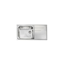 CM - Lavello como 100X50 1 vasca sinistra+ gocciolatoio acciaio inox