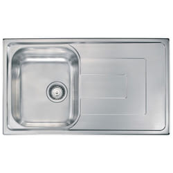 CM Como 86 x 50 1V Lavello montato su piano Rettangolare Acciaio inox