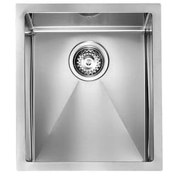 CM filoraggiato 39 x 45 Lavello montato su piano Rettangolare Acciaio inox