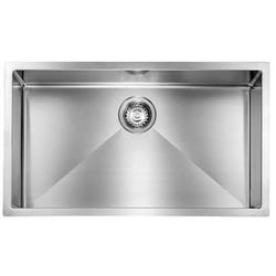 CM filoraggiato 77 x 45 Lavello montato su piano Rettangolare Acciaio inox