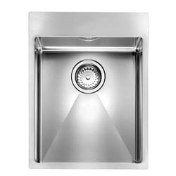 CM filoraggiato mix 39 x 50 Lavello montato su piano Rettangolare Acciaio inox