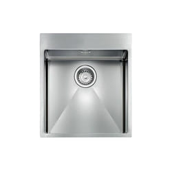 012043XCSSP Serie Filoraggiato Mix 3'' Lavello Acciaio inox satinato da Incasso Slim 1 Vasca 45X50 - CM