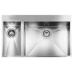 CM filoquadra mix 79 x 50 2V Lavello ad incasso Rettangolare Acciaio inox