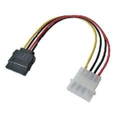 Nilox SATA 15pin - 5.25 4pin, F/M, 0.15m 0,15 m