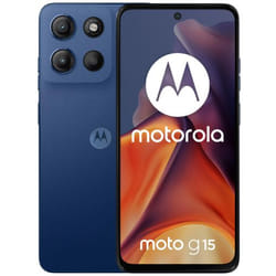 Motorola moto g15 (8/256GB, Doppia fotocamera 50MP+5MP+flicker sensor, Display 6.72" FHD+ 60Hz, batteria 5200mAh, MediaTek Helio G81, Android 15), Sea Blue con moto buds